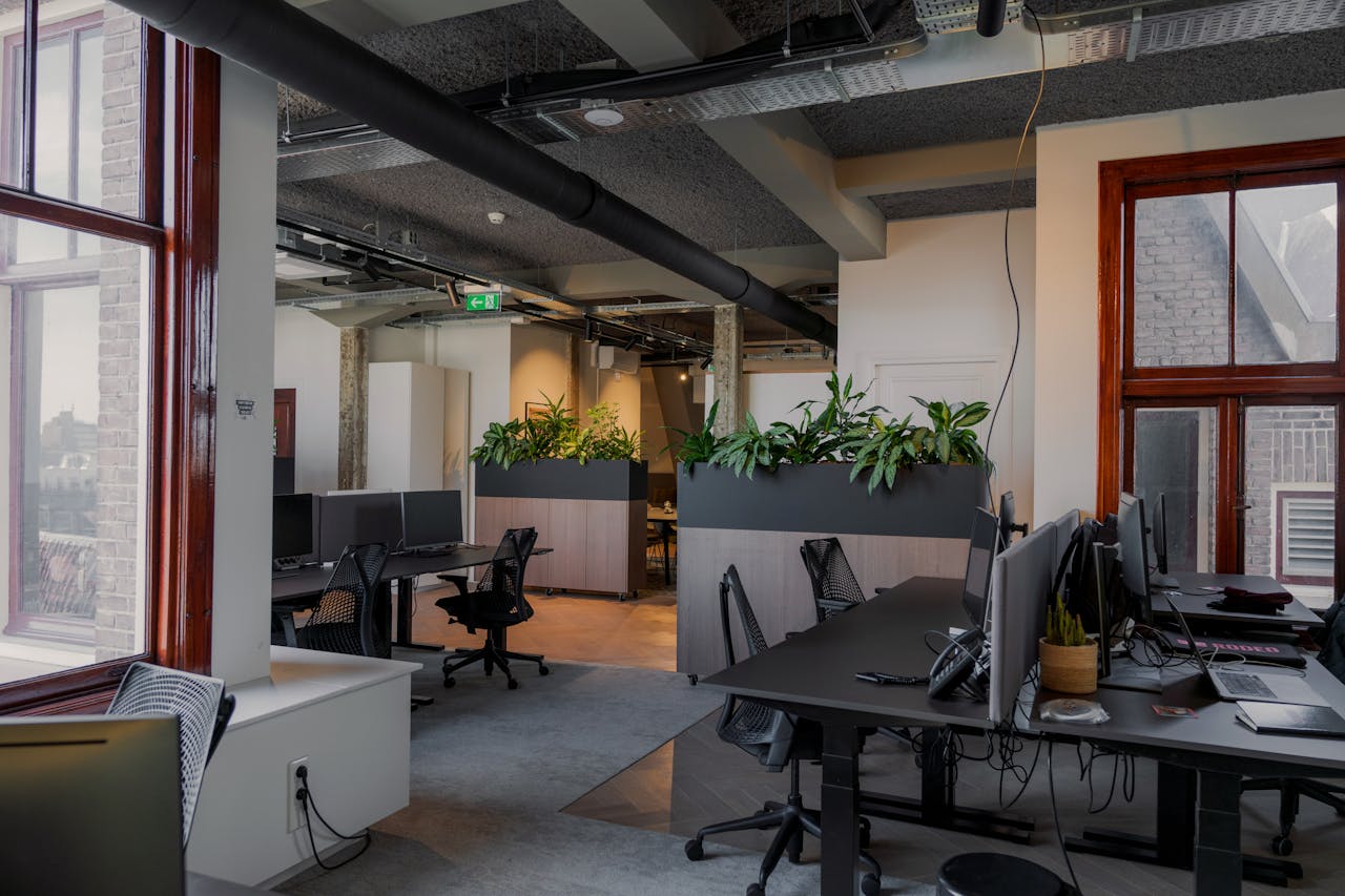 Empty Interior of a Modern Office